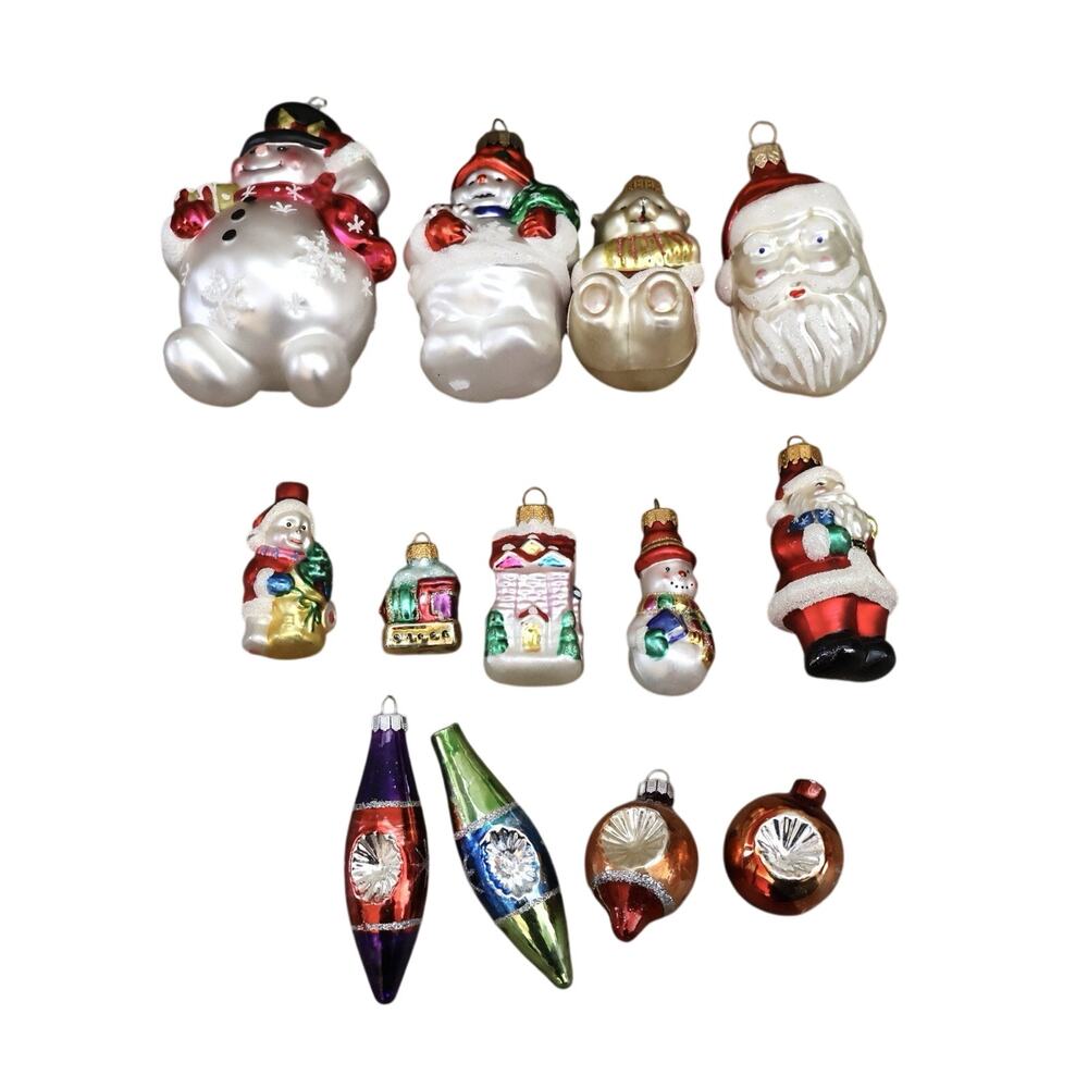 Vintage Jay Strongwater Radko Thomas Pacconi Handblown Glass Ornaments LOT READ